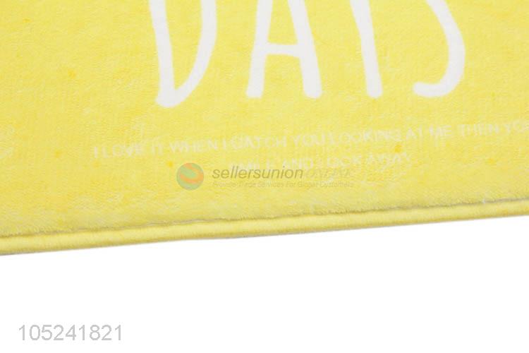 Promotional Wholesale Yellow Carpet Mat Area Rug Living Bedroom Home Supplies