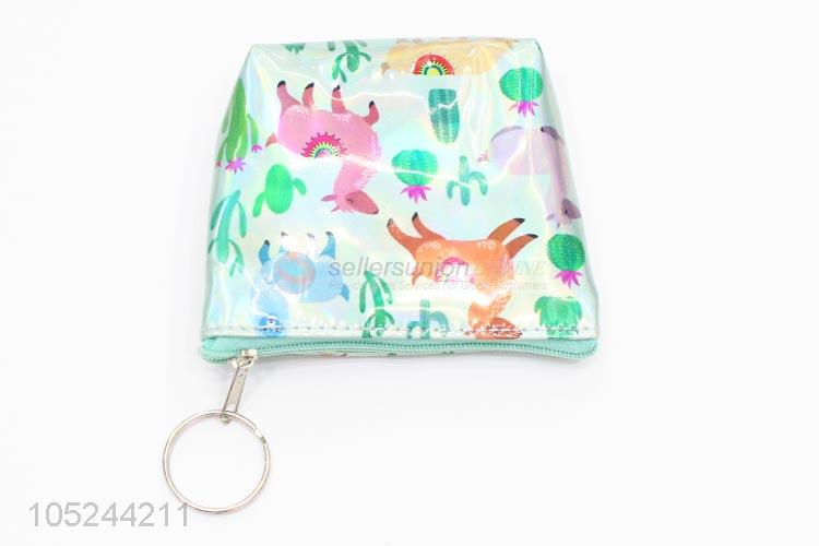 Top manufacturer cute cartoon laser coin purse