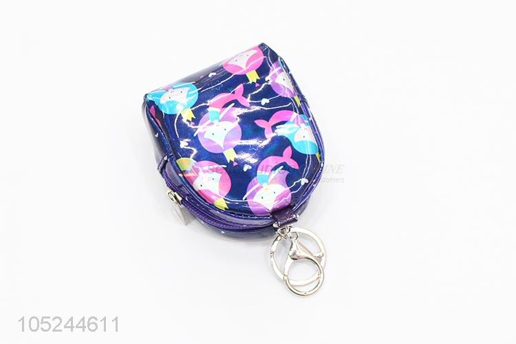 Wholesale new style mini pu printed coin wallet