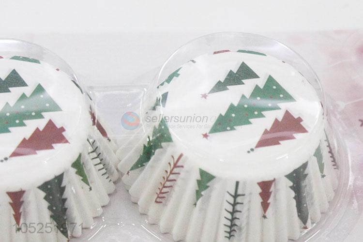 Fashion Christmas Tree Pattern Cup Cake Case Cake Cup