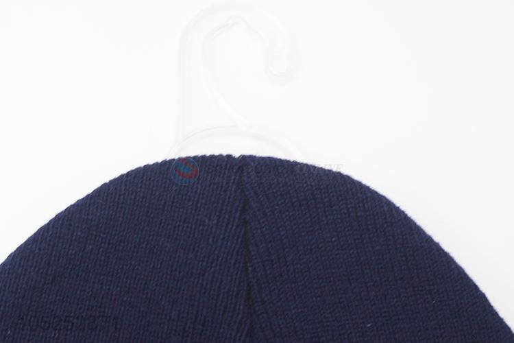 Competitive price winter crimping embroidered knitted hat