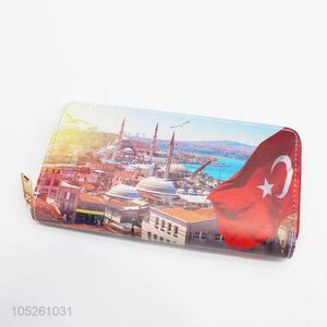 Travel Stylish Girl Wallets Turkish Beautiful Scenery Printing Womens Trendy Wallets