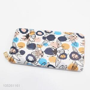 Factory New Arrival PU Leather Wallet Cartoon Print Woman Wallet