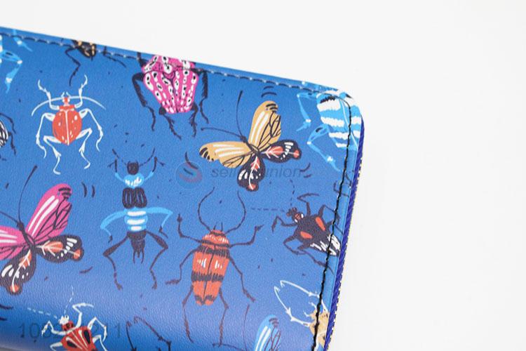 Money Zipper Ladies Hand Ladies Women Cartoon Butterfly Wallet