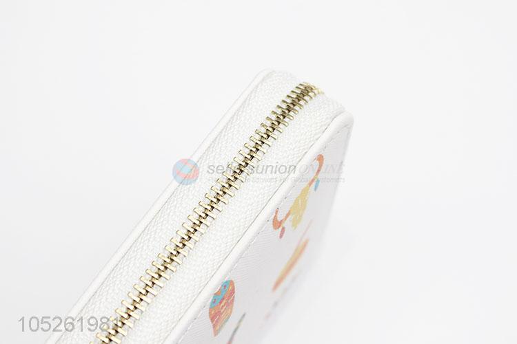 Elegant Cute Pattern Woman Clutch Long Purse PU Leather Wallet