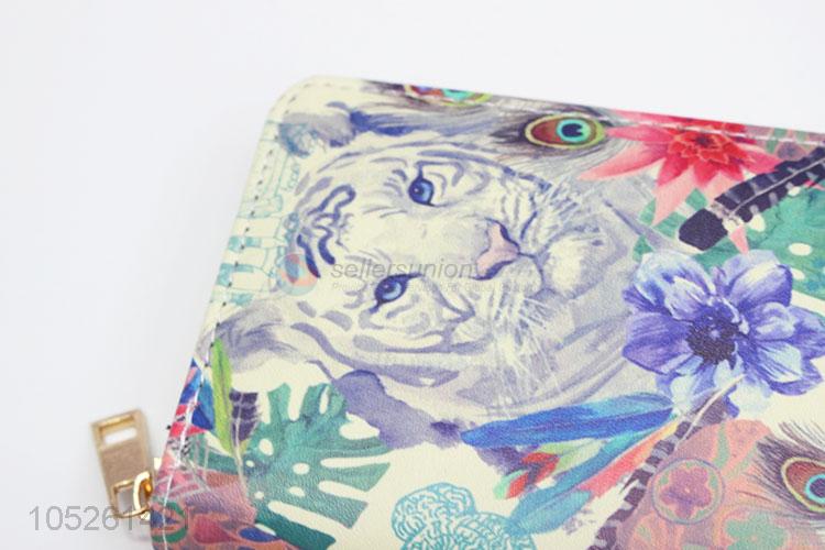 Lady Women Vintage Flower Printed Wallet Purse Clutch Bag Card Holder Wallet