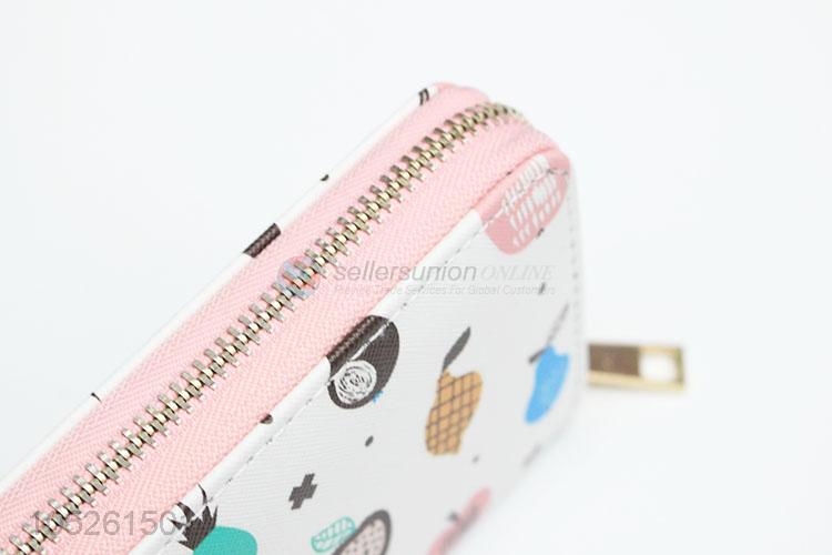 Luxury Brand Cute Fruit Pattern Woman Wallet Hand Purse for Sale