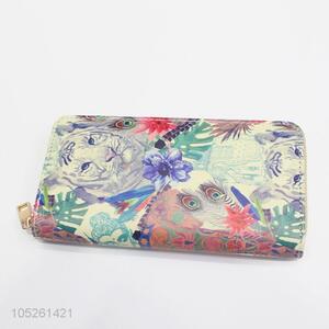 Lady Women Vintage Flower Printed Wallet Purse Clutch Bag Card Holder Wallet