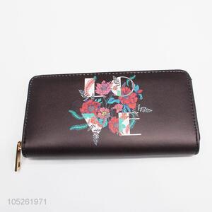 Black Color Trendy Evening Clutch Long Wallet for Party