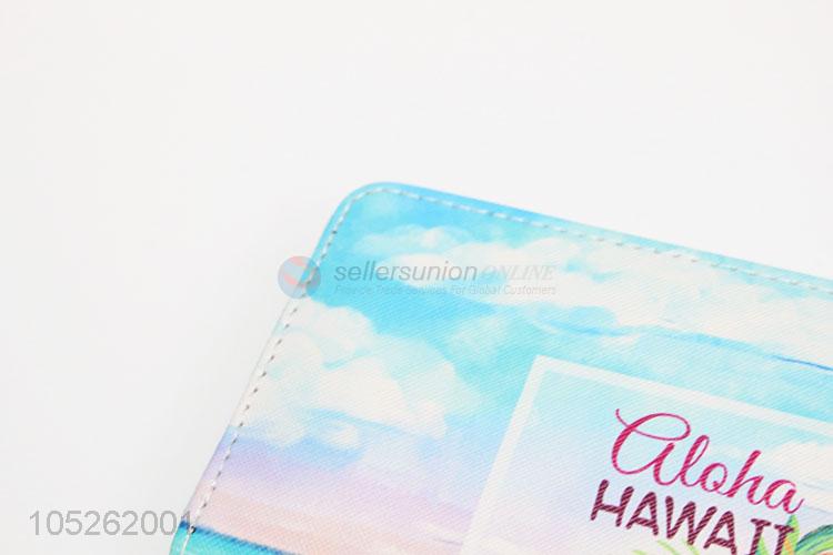 Colorful Pattern Travel PU Leather Long Wallet for Women