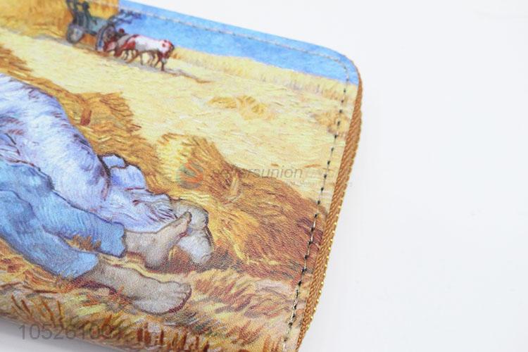 Classical Fashion Women Wallet Art Painting Purse Wallet