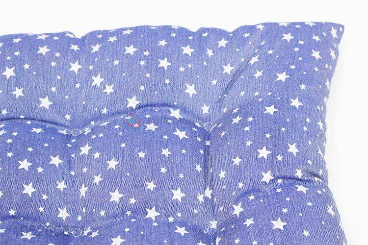 Wholesale Pp Cotton Stuffed Blue Color Star Pattern Seat Cushion With Low Price