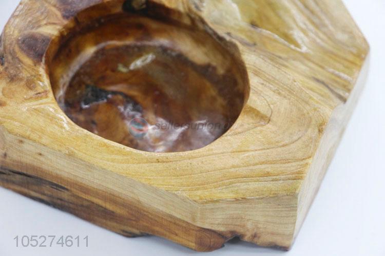 Cute Creative High Temperature Resistance Wooden Ashtray