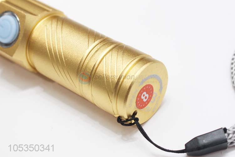 High Quality USB Rechargeable Flashlight Night Walking Lighting