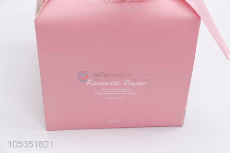 Delicate Design Pink Flower Pattern Party Wedding Favor Gift Boxes