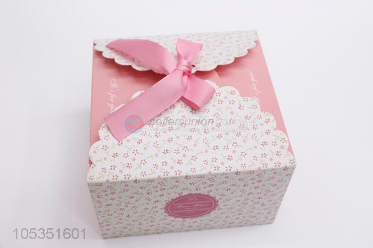 Excellent Quality Pink Color Party Wedding Favor Gift Boxes