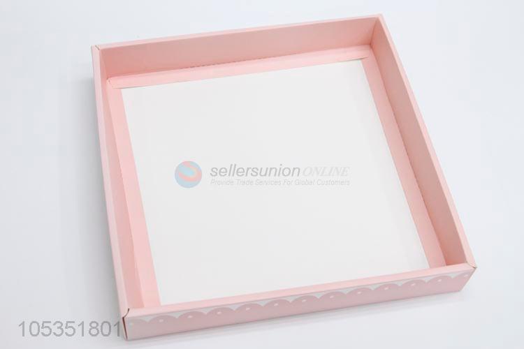 New Arrival Pink Color Paper Carton Paper Box Beautiful Box