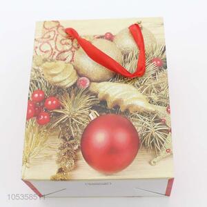 Resonable price recycled Christmas gift bag brown kraft paper bag