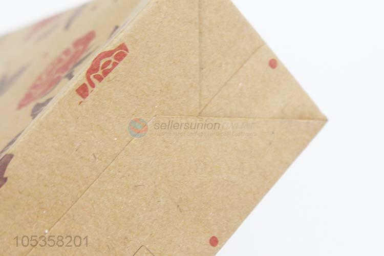 Customized wholesale kraft paper shopping bag gift bag with handle