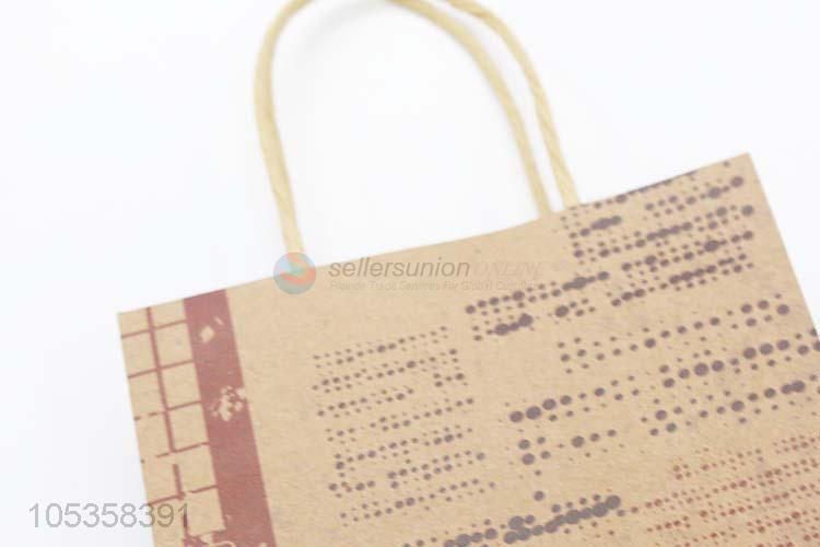 Top quality cheap recycled gift bag brown kraft paper bag