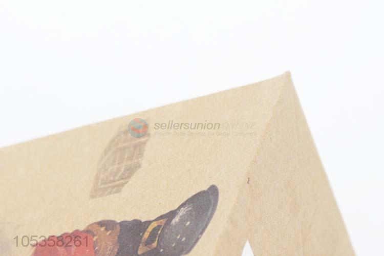 Top manufacturer custom logo print Christmas kraft paper bag gift bag