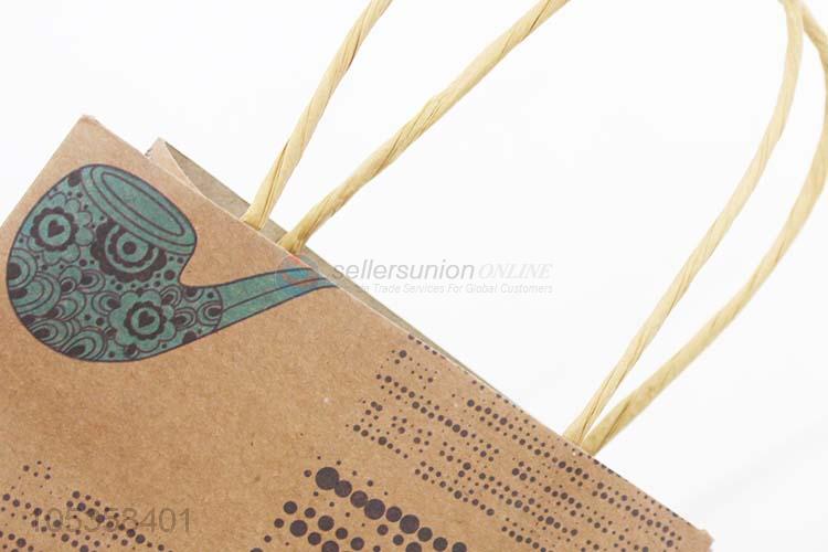 Hot sale cheap kraft paper shopping bag gift bag with handle