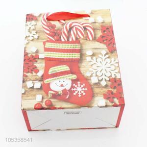 China suppliers recycled Christmas gift bag kraft paper bag