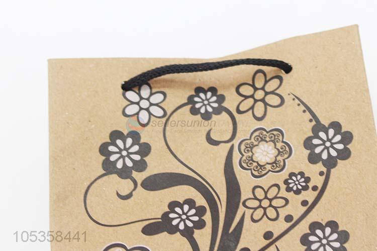 Latest design kraft paper shopping bag gift bag with handle