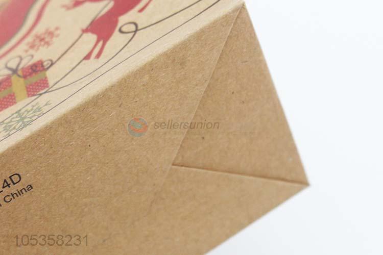 Bottom price recycled gift bag brown Christmas kraft paper bag