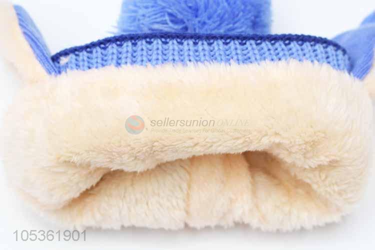 Reasonable Price Cute Bear Thick Warm Children Hats