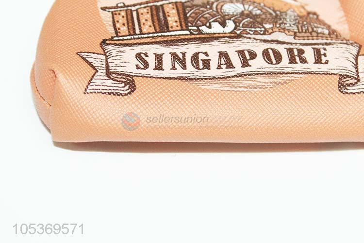 Simple Style PU Leather Coin Pouch Coin Purse