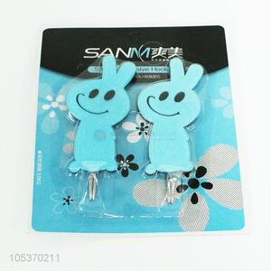 Cute Design 2 Pieces Plastic Sticky Hook