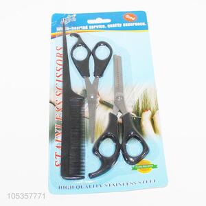 Unique Design Hair Scissor And Comb Haircut Suit