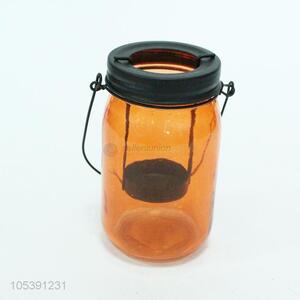 Promotional products orange glass bottle/candle holder bottle