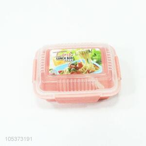 Factory sales food grade bpa free plastic lunch box with spoon