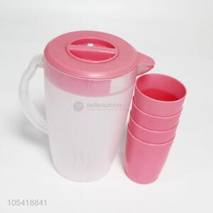 Good Sale Plastic Water Jug with 4pcs Cups