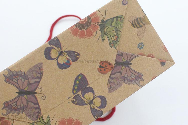 Latest Flower Pattern Gift Bag Paper Handbag