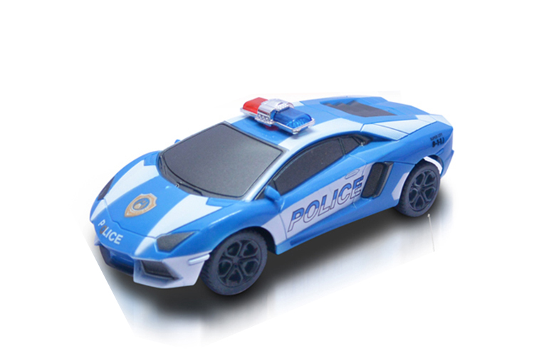 New arrival 1:32 4 ways r/c police car w/ batteries