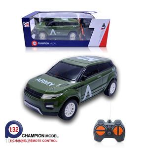 Bottom price 1:32 4 ways r/c military car w/o batteries