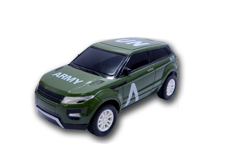 Latest design 1:32 4 ways r/c military car w/ batteries