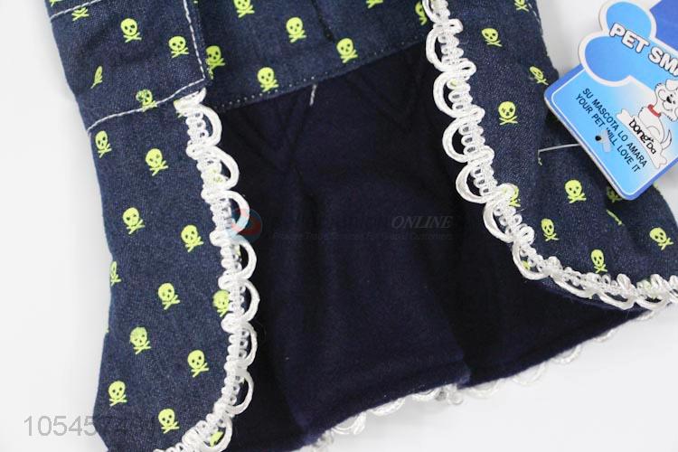 Cool Design Dog Denim Dress Fashion Pet Clothes