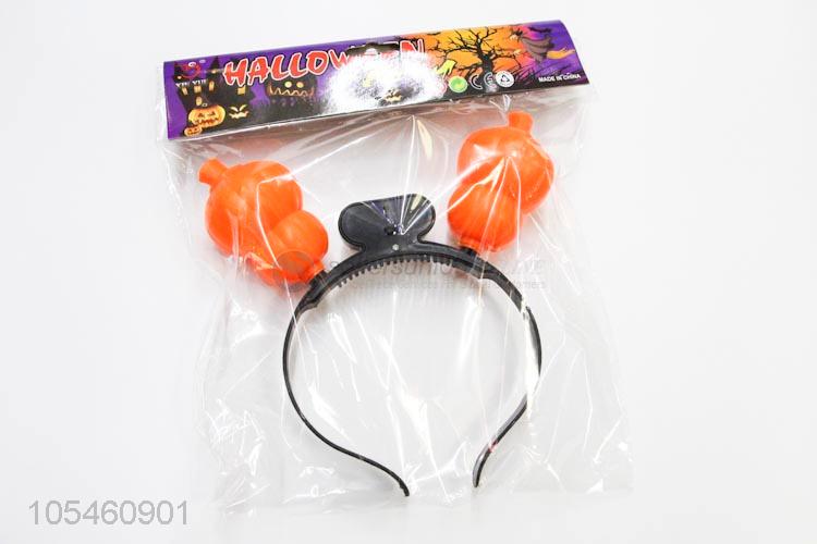 Superior quality Halloween supplies pumpkin hair clasp with light