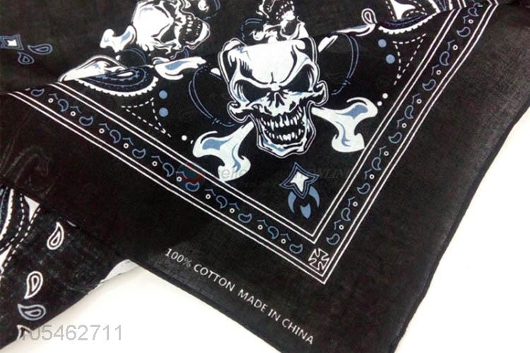 Promotional cheap 55*55cm custom logo cotton kerchief