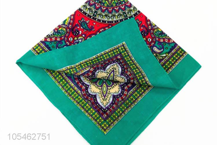 Promotional products 55*55cm custom logo cotton kerchief