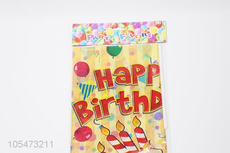 Recent design birthday party cover custom printign party table cloth