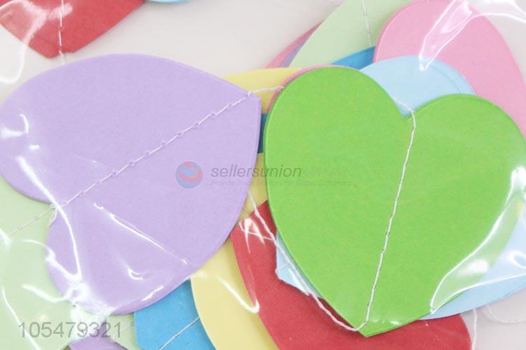 Custom Sweet Heart Shape Paper Party Hanging Strip Party Decoration