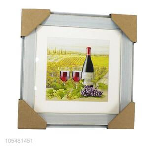 China Manufacturer Red Wine Art Wall Pictures For Bedroom Decor