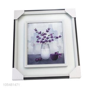 Popular Promotional Beautiful Gass Flower Hanging Painting Home Accessory