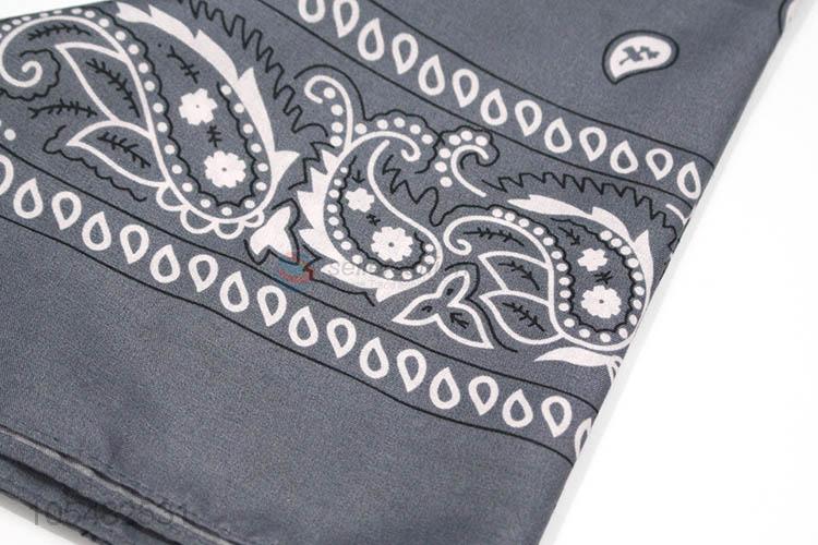China OEM 60*60cm custom logo polyester kerchief/bandanas