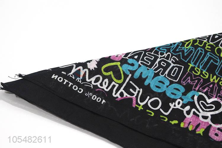 Factory wholesale 60*60cm custom logo polyester kerchief/bandanas